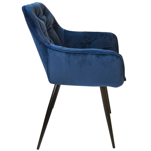 Стул Intarsio Magic Темно-синий Велюр-4