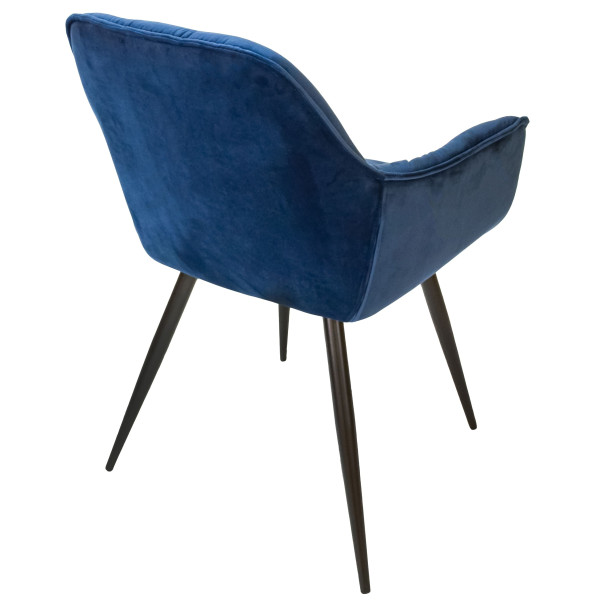 Стул Intarsio Magic Темно-синий Велюр-5