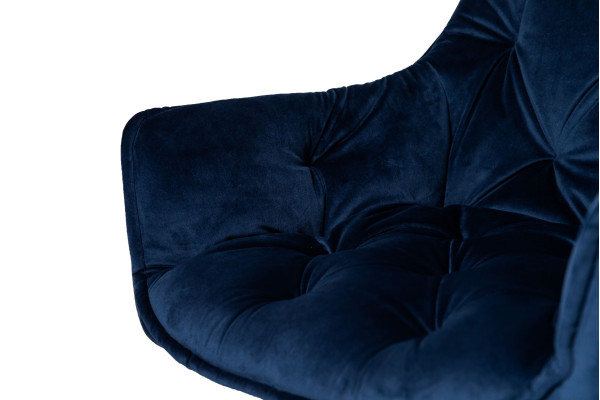 Стул Intarsio Magic Темно-синий Велюр-8