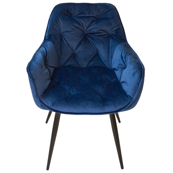 Стул Intarsio Magic Темно-синий Велюр-2
