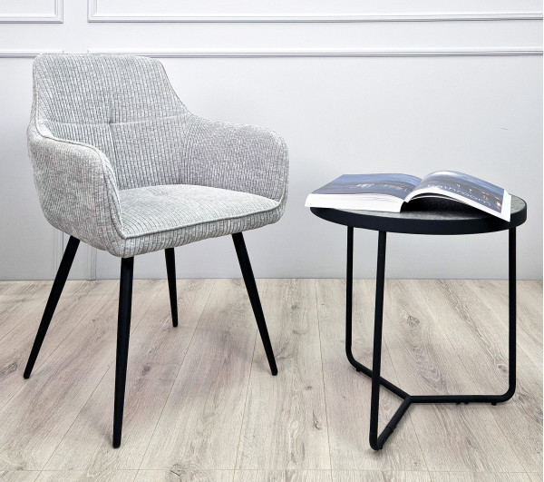 Стілець Intarsio Oliver Сірий Вельвет-1