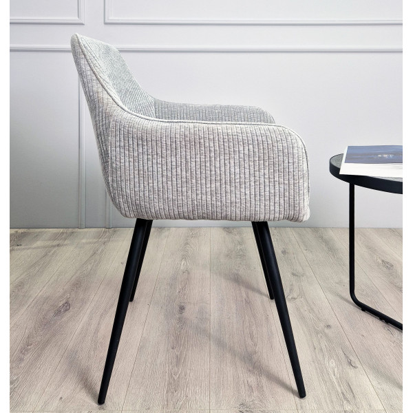 Стілець Intarsio Oliver Сірий Вельвет-3