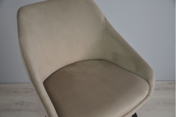 Стул Intarsio Pepio Темно-бежевый Велюр-9