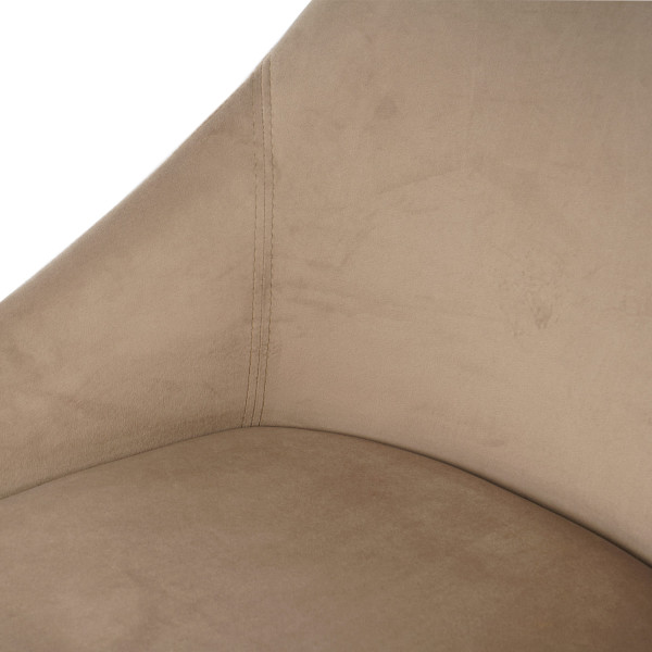 Стул Intarsio Pepio Темно-бежевый Велюр-6