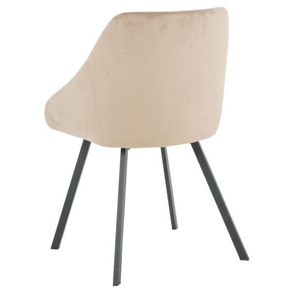 Стул Intarsio Pepio Темно-бежевый Велюр-3