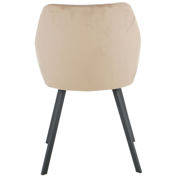 Стул Intarsio Pepio Темно-бежевый Велюр-4