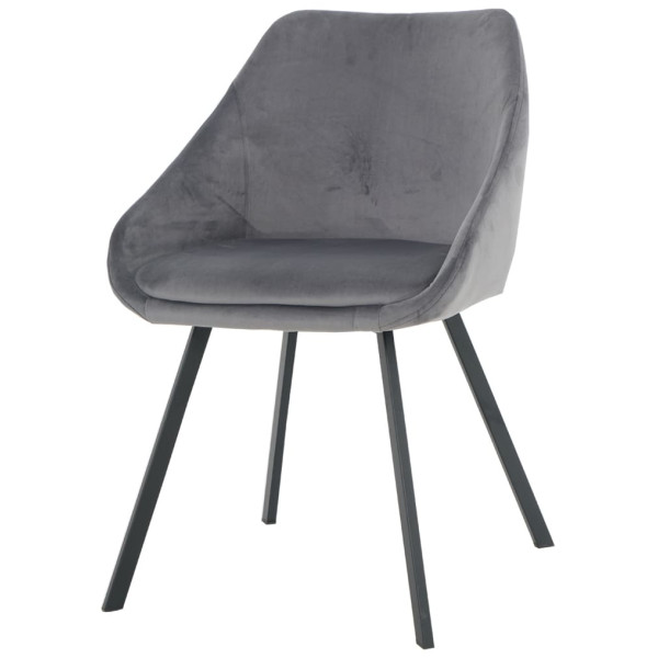 Стілець Intarsio Pepio Сірий Велюр-0