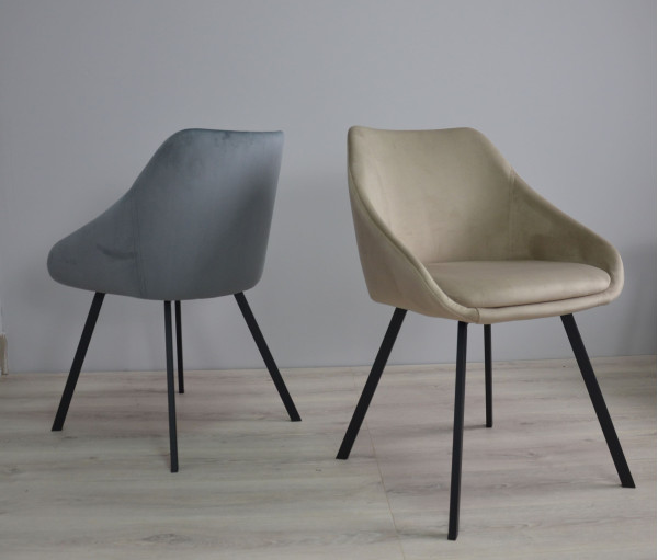 Стілець Intarsio Pepio Сірий Велюр-13