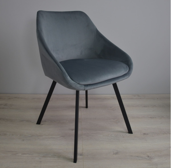 Стілець Intarsio Pepio Сірий Велюр-9