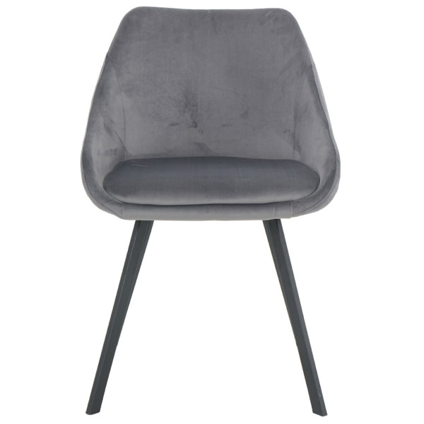 Стілець Intarsio Pepio Сірий Велюр-1