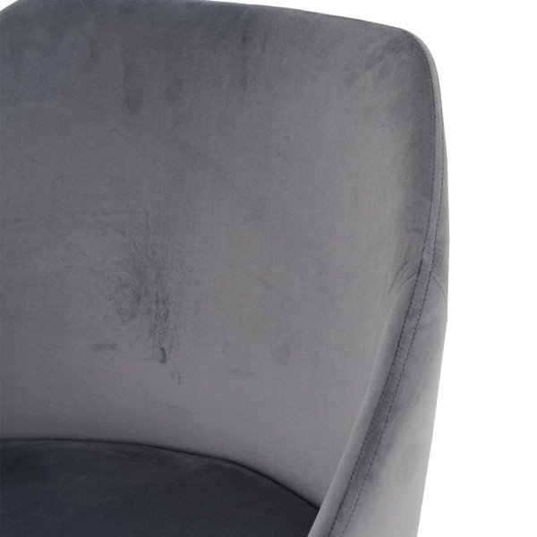 Стілець Intarsio Pepio Сірий Велюр-6