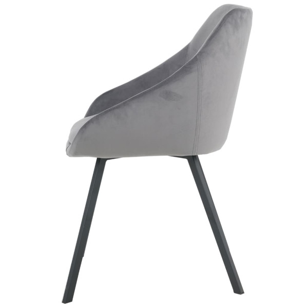 Стілець Intarsio Pepio Сірий Велюр-2