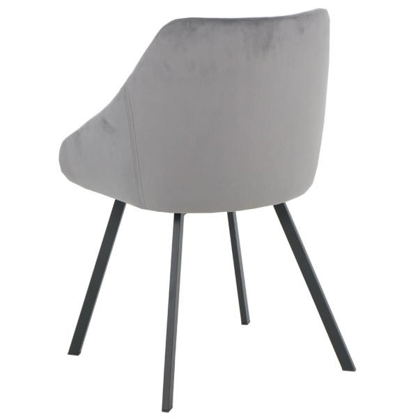 Стілець Intarsio Pepio Сірий Велюр-3