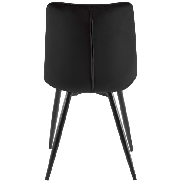Стілець Intarsio Shell Чорний Оксамит-4