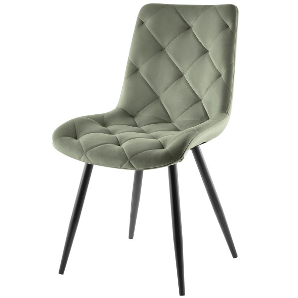 Стілець Intarsio Shell Оливковий Оксамит-0