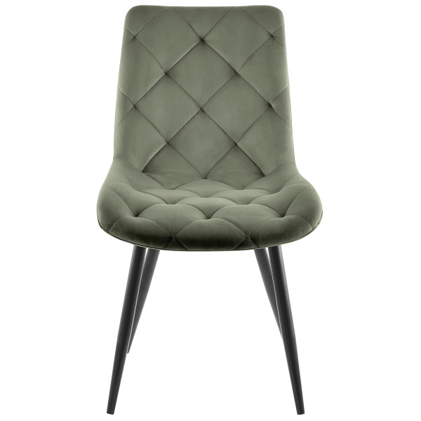 Стілець Intarsio Shell Оливковий Оксамит-1