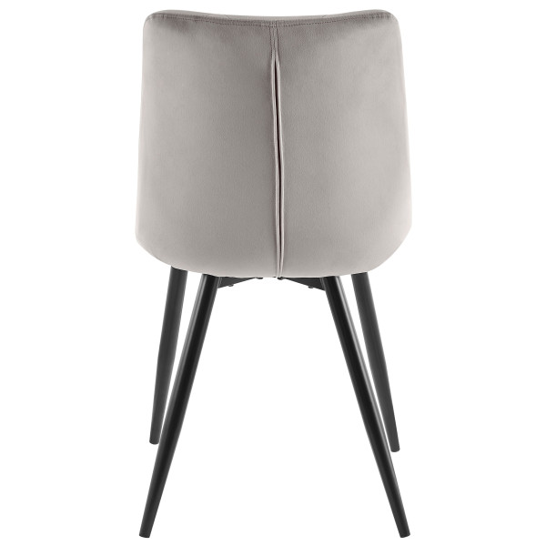 Стул Intarsio Shell Серый Бархат-4