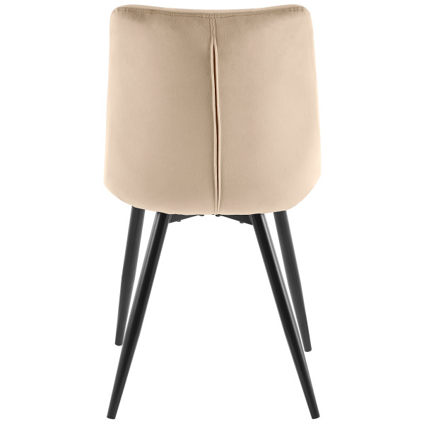 Стілець Intarsio Shell Темно-бежевий Оксамит-4