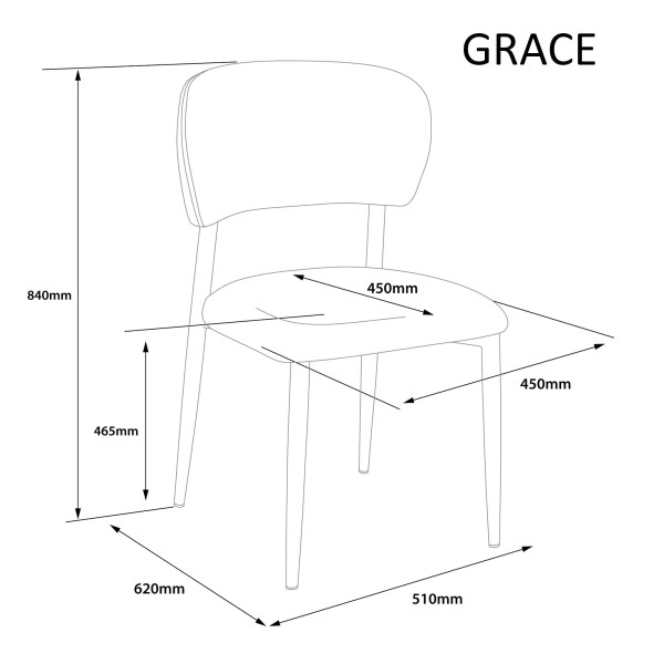 Стілець Intarsio GRACE Бежевий/горіх-16