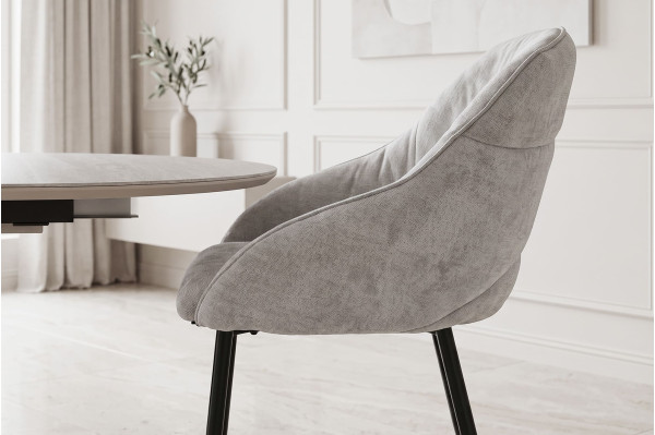 Стул Intarsio RENE Пепельно-серый/черный-3