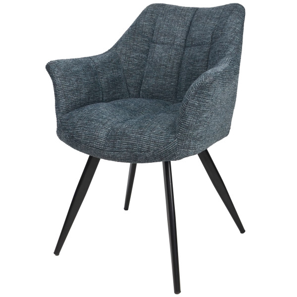 Стул Intarsio Stefan Темно-серый Ткань-1