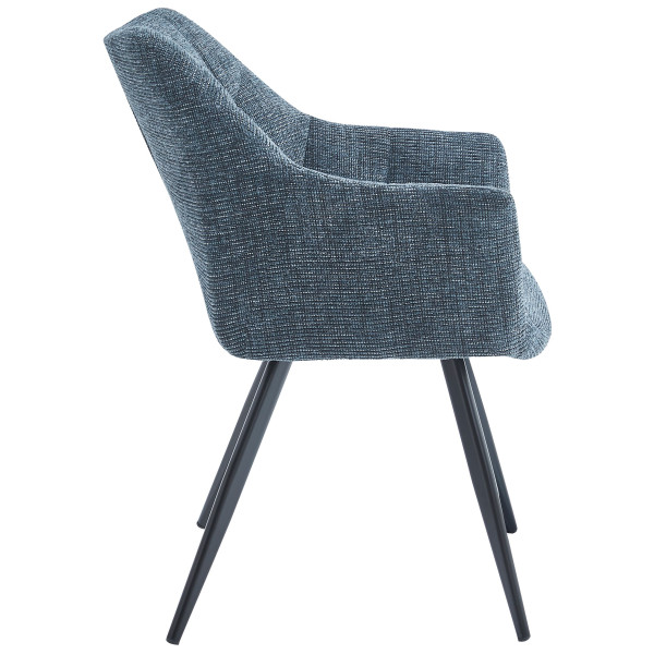 Стул Intarsio Stefan Темно-серый Ткань-4