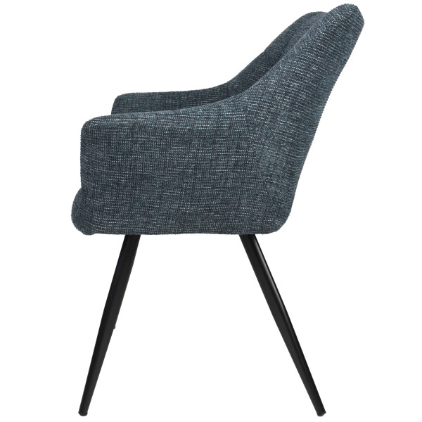 Стул Intarsio Stefan Темно-серый Ткань-5