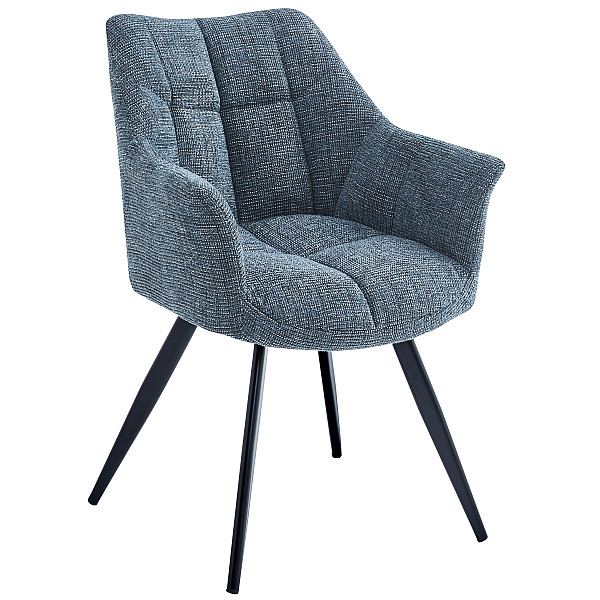 Стул Intarsio Stefan Темно-серый Ткань-0