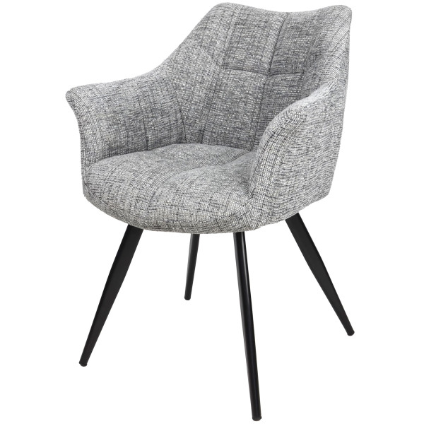 Стул Intarsio Stefan Светло-серый Ткань-1