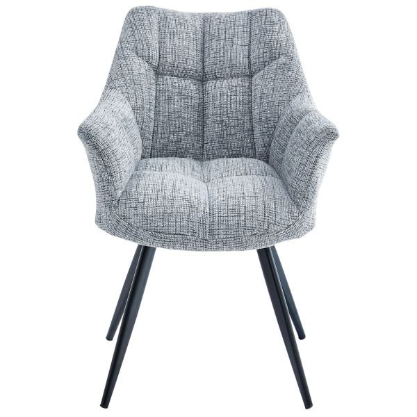 Стул Intarsio Stefan Светло-серый Ткань-3