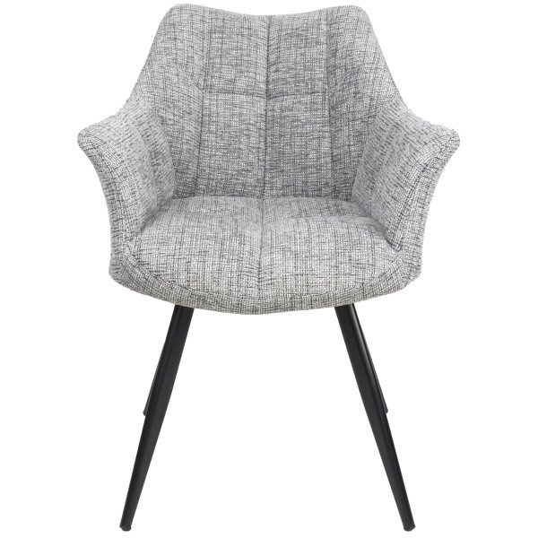 Стул Intarsio Stefan Светло-серый Ткань-2