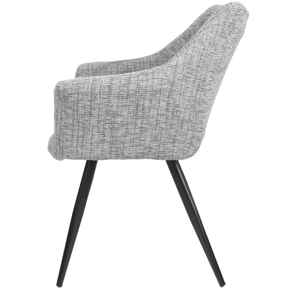 Стул Intarsio Stefan Светло-серый Ткань-4