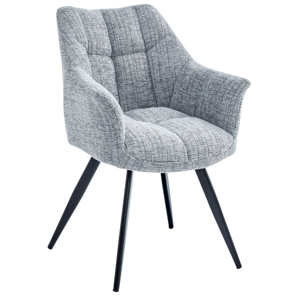 Стул Intarsio Stefan Светло-серый Ткань-0