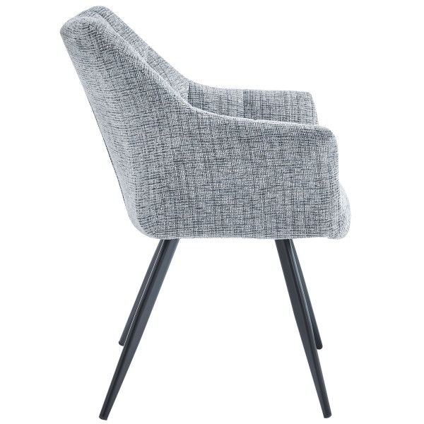 Стул Intarsio Stefan Светло-серый Ткань-5