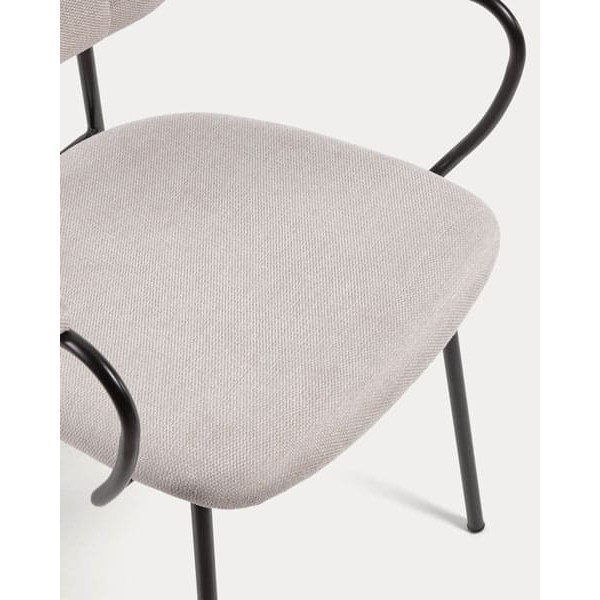 Стілець La Forma AUXTINA CC3002KY12 Бежева тканина Шеніл-3