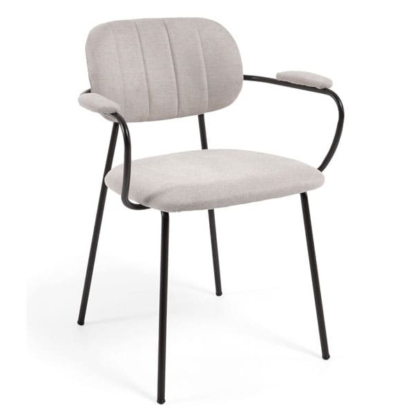 Стілець La Forma AUXTINA CC3002KY12 Бежева тканина Шеніл-0