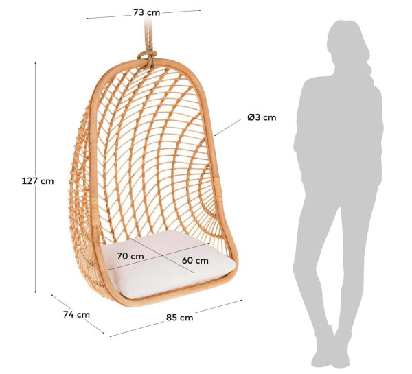 Підвісне крісло La Forma EKATERINA CC1914J05-10