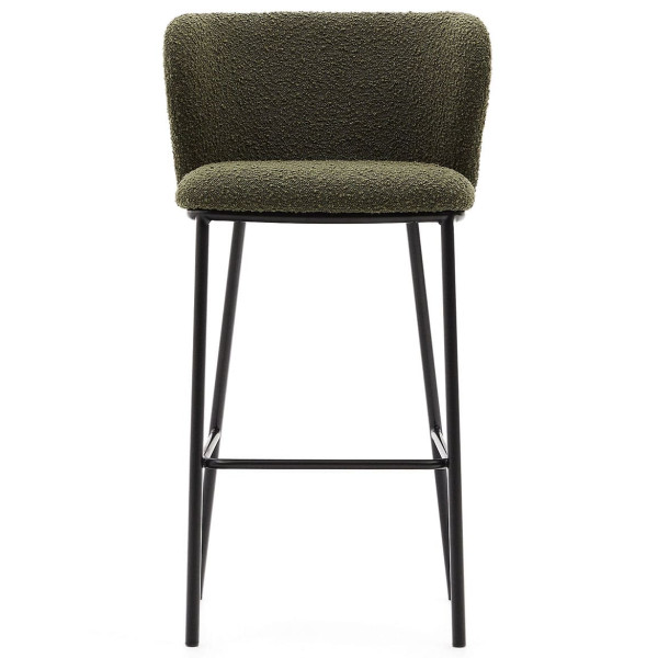 Барный стул La Forma CISELIA C0600065JJ06 Зеленый букле-1