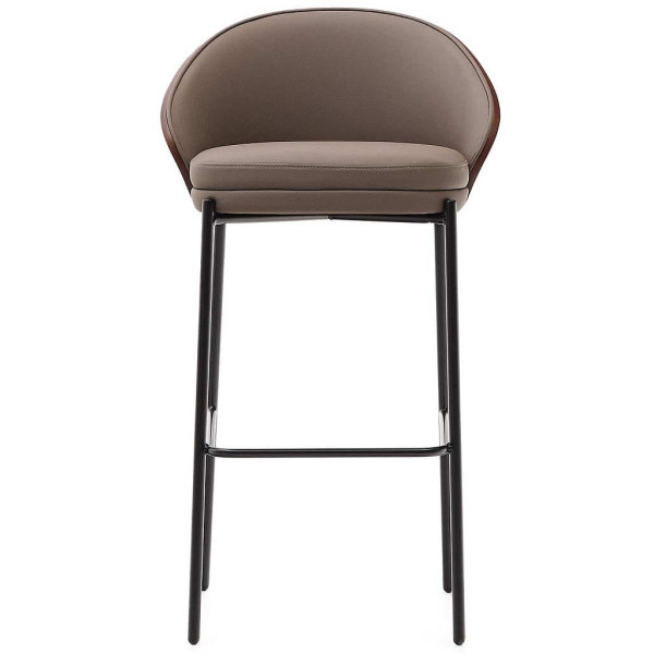 Барний стілець La Forma EAMY C0600097UU10 Коричневий/горіх екошкіра-3