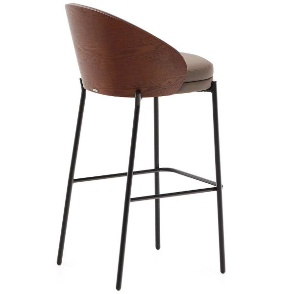 Барний стілець La Forma EAMY C0600097UU10 Коричневий/горіх екошкіра-5