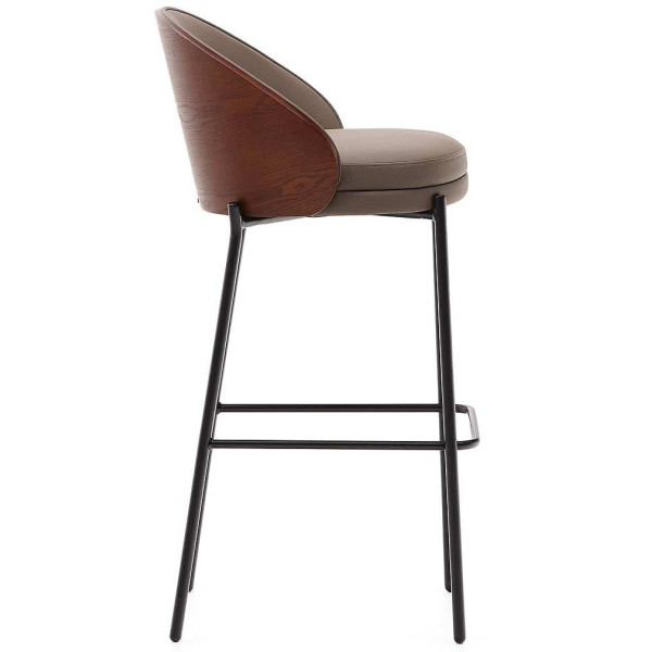 Барний стілець La Forma EAMY C0600097UU10 Коричневий/горіх екошкіра-4