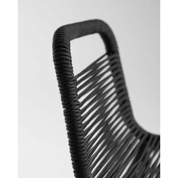 Напівбарний стілець La Forma GLENVILLE Чорний-5