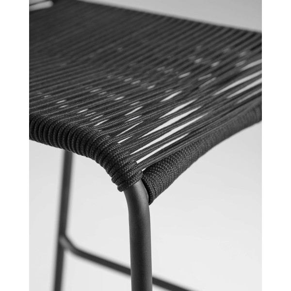 Напівбарний стілець La Forma GLENVILLE Чорний-4