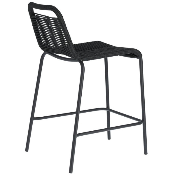 Напівбарний стілець La Forma GLENVILLE Чорний-3