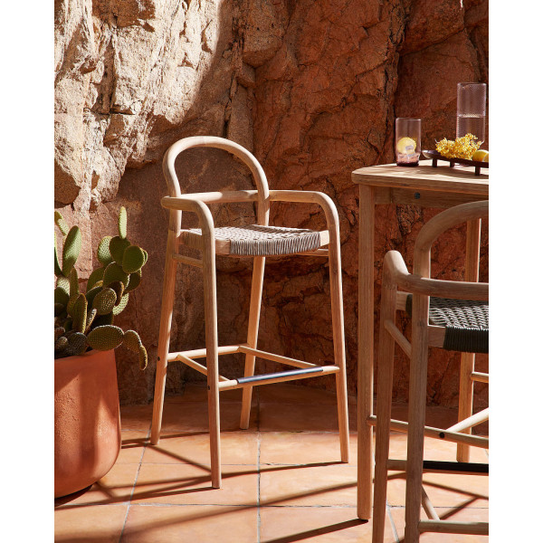 Барный стул La Forma SHERYL Бежевый-1