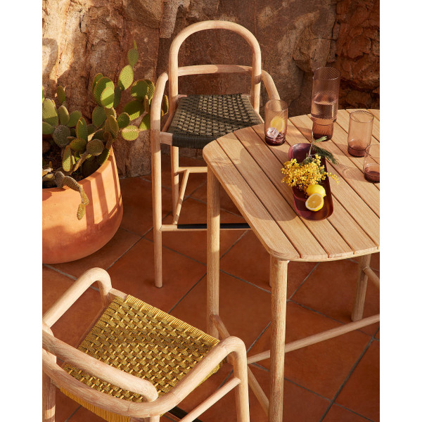 Барный стул La Forma SHERYL Бежевый-5