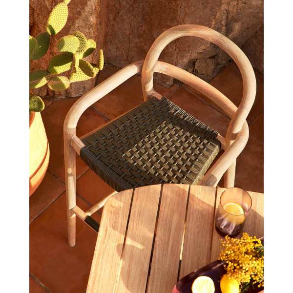 Барний стілець La Forma SHERYL Зелений-4