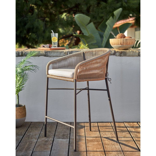 Барний стілець La Forma Yanet CC6835J12 Бежевий-1