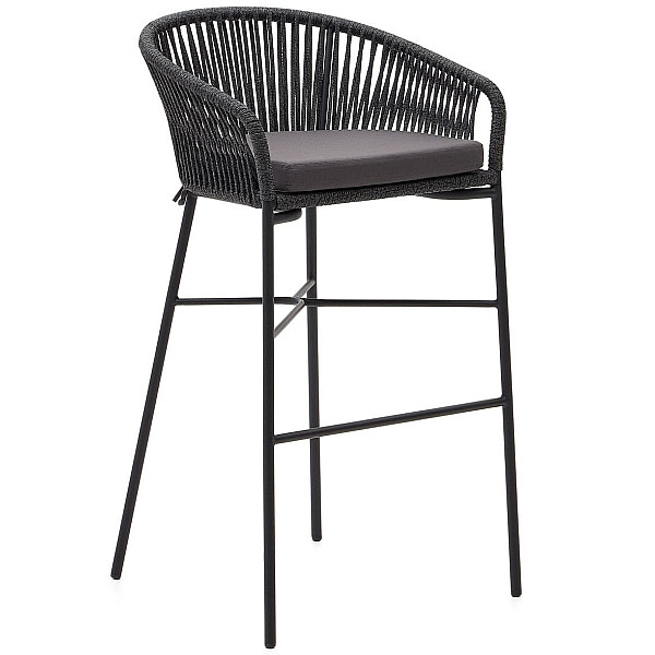 Барний стілець La Forma Yanet CC6834J01 Чорний-0