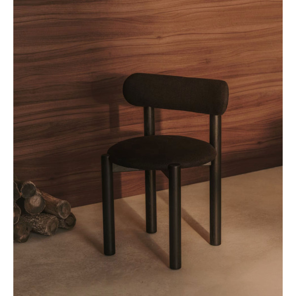 Стул La Forma NEBAI C0100227SO01 Черный ткань Синель-3